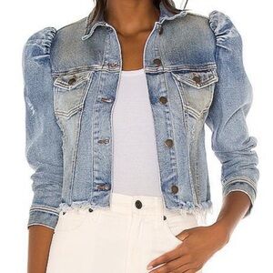Retrofete Rissa Denim Puff Sleeve Jacket - Crescent XS